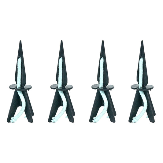 GreenShip 4 Pack Self Watering Planter Insert Watering Spikes, Watering Stakes with Wicking Rope, Plant Spikes for Indoor Outdoor Plants, Vacation Plant Watering Device for Large Planter (Height 17"+)