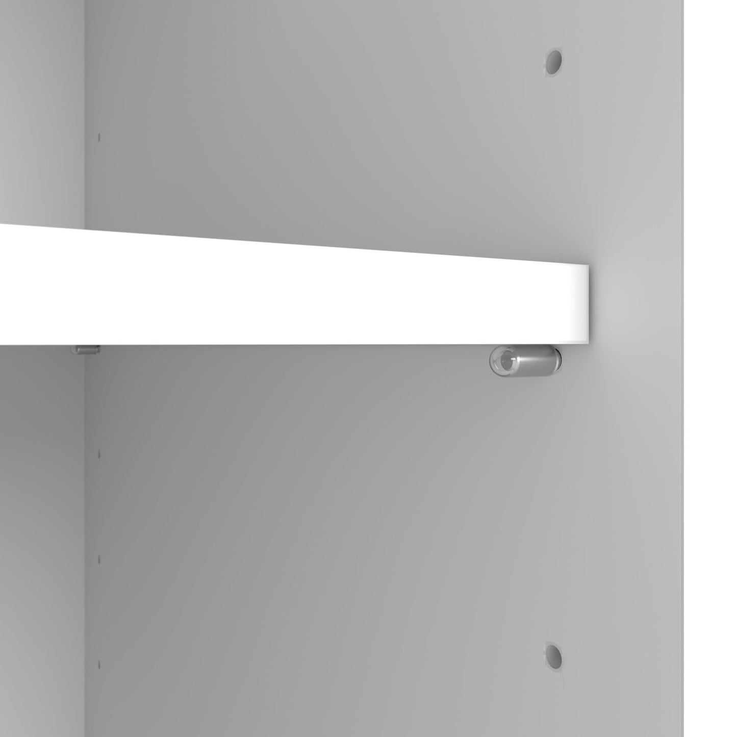Bush Furniture Studio C Tall 5 Shelf Bookcase in White, Large Bookshelf for Home or Professional Office