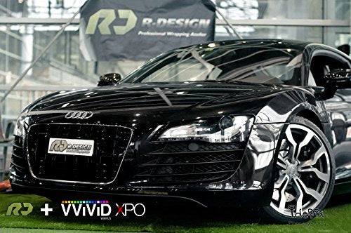 VViViD Black Gloss Automotive Vinyl Wrap Film w/ 3M Toolkit (50ft x 5ft)