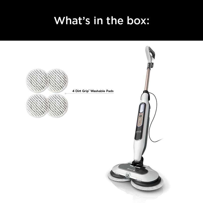 Shark Steam & Scrub with Steam Blaster Technology All-in-One Hard Floor Steam Mop with 3 Steam Modes & LED Headlights S8201, Rotator White