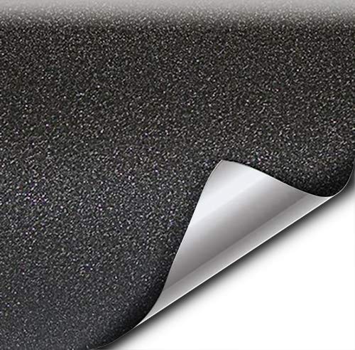 VViViD Black Matte Diamond Vinyl Wrap Film for DIY No Mess Easy to Install Air-Release Adhesive (50ft x 5ft (Full Car Wrap Roll))