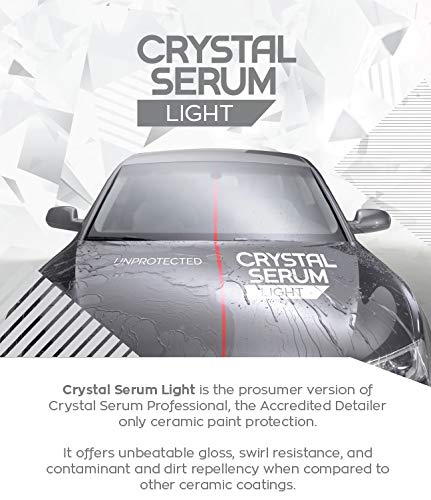 Gtechniq Crystal Serum Light Ceramic Coating for Cars 50ml | Up to 5 Years Protection, High Gloss Shine, Swirl and Chemical Resistance