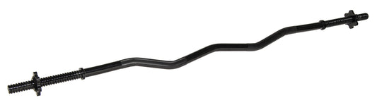 Signature Fitness Standard Olympic Super Curl Barbell Curl Bar Threaded Curl Bar, 48 inch, TH-CRUL-B