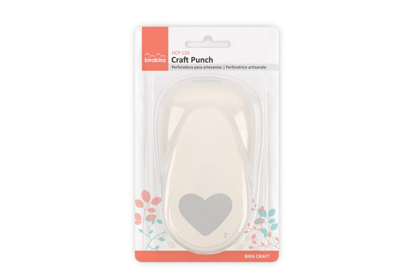Bira Craft 2 inch Heart Lever Action Craft Punch, Valentine’s Day Punch, for Paper Crafting Scrapbooking