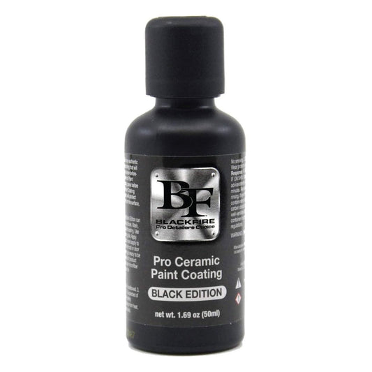 Blackfire Pro Ceramic Paint Coating Black Edition | 9H Formula for Maximum Durability | 5 Years Protection, Water Sheeting & Brilliant Shine | Safe on Vinyl Wraps & PPFs | BF-190 | 50 ml