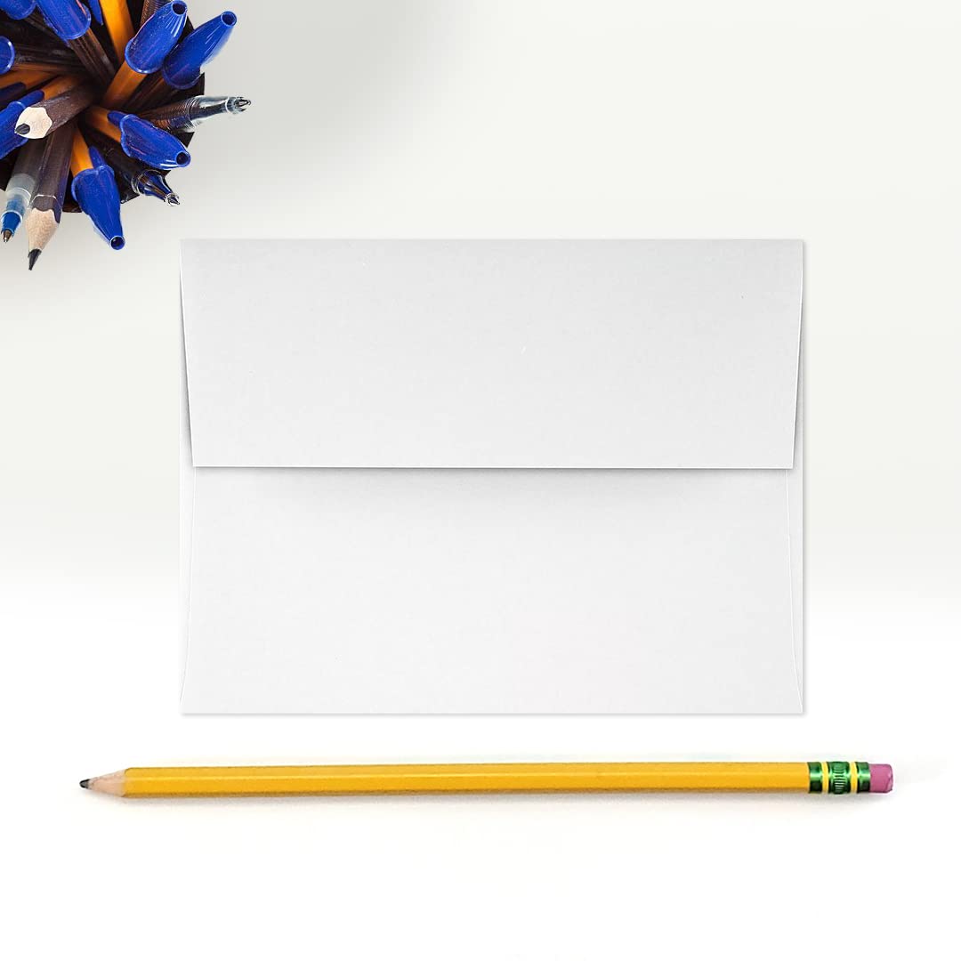 LUXPaper A2 Invitation Envelopes (4 3/8 x 5 3/4) - 70lb. Classic Linen Avon Brilliant White (1000 Qty.) | Perfect for Invitations, Announcements, Sending Cards, RSVP Cards | 4870-70AWLI-1M