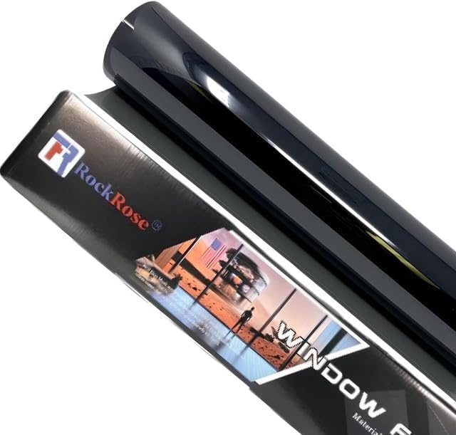 RockRose 15% Premium Carbon Car Window Tint Film 40 in x 100FT 2PLY Charcoal Privacy Film UV, Heat Blocking Tint for Car or Home Adhesive Film Easy Shrink, Plotter Friendly Pro Grade