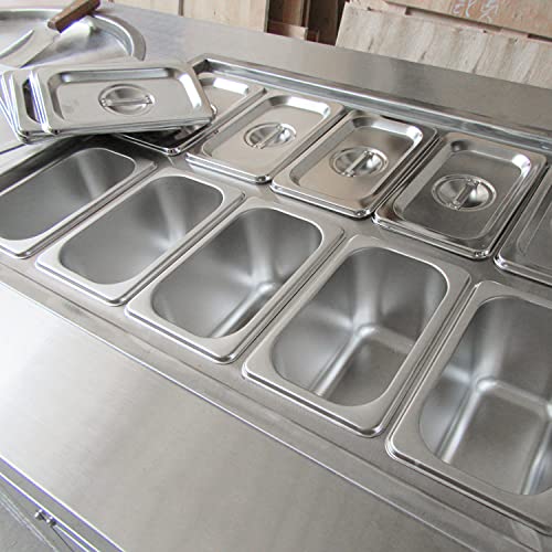 Kolice Commercial 22" Double Round Pans Thai Fried Ice Cream Machine Roll Ice Cream Machine-ETL NSF,Smart AI Temperature Control, Full Transparent Sneeze Guard,10 Refrigerated Small Buckets