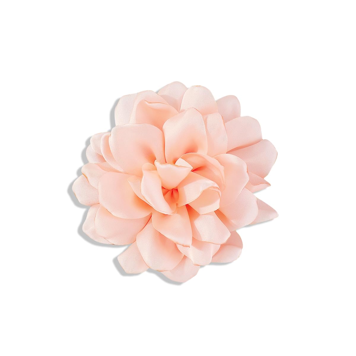 Elegant Large Cloth Flower Brooches Big Camellia Flower Pin for Women Dainty Cloth Fabric Rose Brooches Dress Skirt Scarf Hat Pins Clothing Decoration Accessories (Pink 2)
