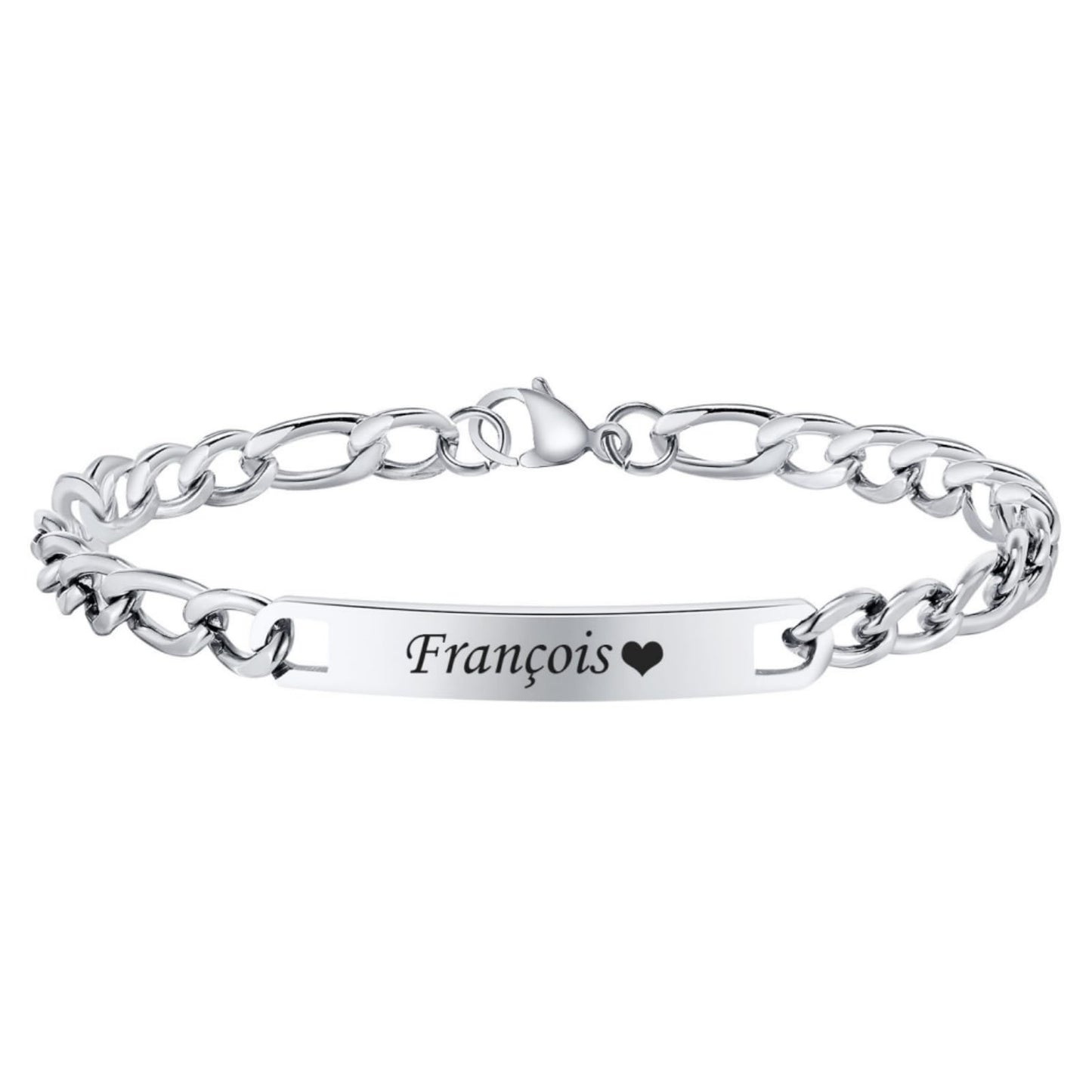 Personalized Matching Bracelet for Couple - Free Engraving Custom Couples Bracelets,Hypoallergenic Adjustable Stainless Steel Long Distance Relationship Jewelry,Promise Bracelet Gifts for Him and Her