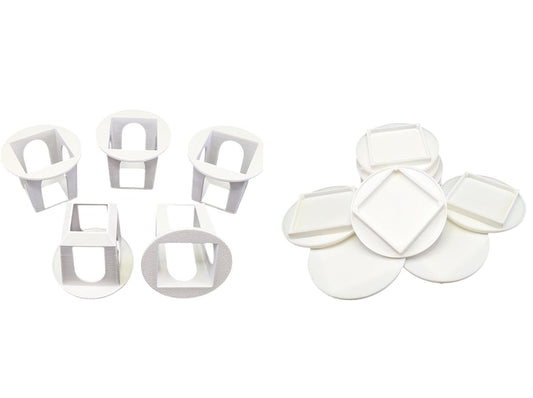 Grow Cubes for Hydroponic System/Compatible with Gardyn (10 Grow Cubes / 10 White caps)