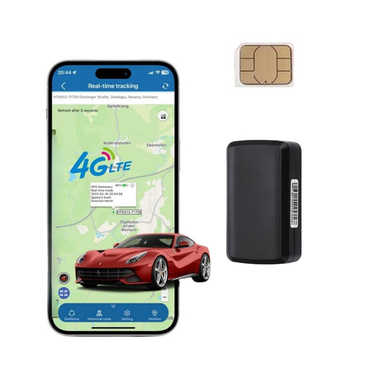 4G GPS Tracker with Strong Magnet, 4000mAh Long Battery Life (20-30 Days) IP65 Waterproof, Real-Time Tracking Geo-Fence Vibration Alarm, GPS Tracker for Vehicles Kids Seniors Pets Assets