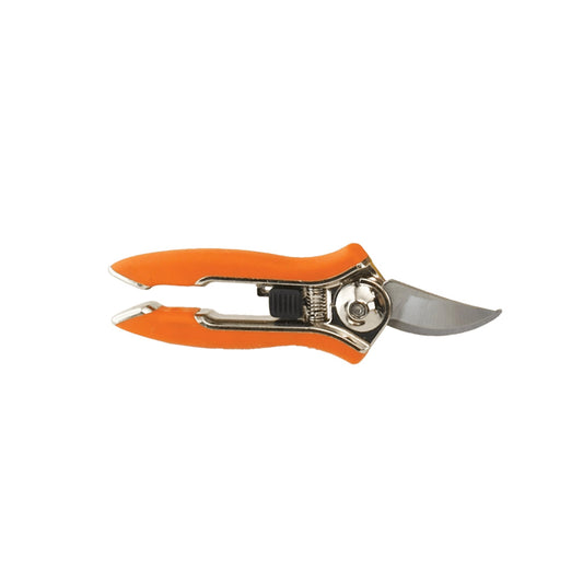 Dramm ColorPoint Stainless Steel Compact Garden Pruning Shears, Hand Pruner, Garden Clippers, with Heavy Duty Blade and Easy grip Handle, Orange