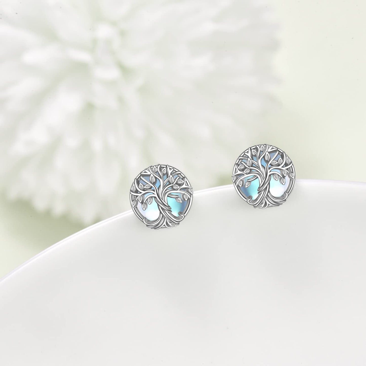WINNICACA Stud Earrings for Women Hypoallergenic Stud Earring Tree of Life Earrings for Women 925 Sterling Silver Tree Life Jewelry for Sensitive Ears Birthday Mothers Day Gifts for Mom Grandma