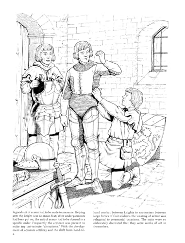 Life in a Medieval Castle and Village Coloring Book (Dover World History Coloring Books)