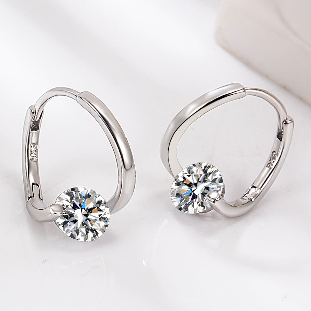 Halolux Lymphvity Germanium Earrings,Atheniz Lymphatic Earrings,Lymphatic Drainage Germanium Earrings Jewelry for Women(Silver+Silver)