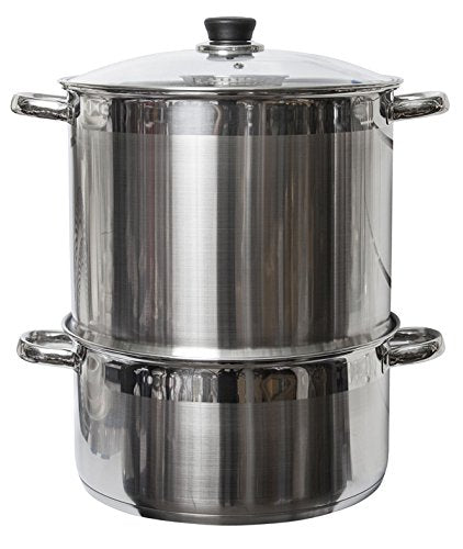 Uzbek 5 Tier / Level 20 qt. 18/10 Stainless Steel Steamer, Cooker, Warmer for Dumplings, Mantovarka, Manti