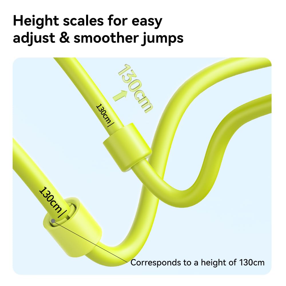 JOINROPE Kids Jump Rope for Children-Adjustable Speed Skipping Rope with Dual Bearings, Segmented Anti-Tangle Cord, Silicone Handles, Indoor Outdoor Fitness Toy for Boys & Girls (Purple)