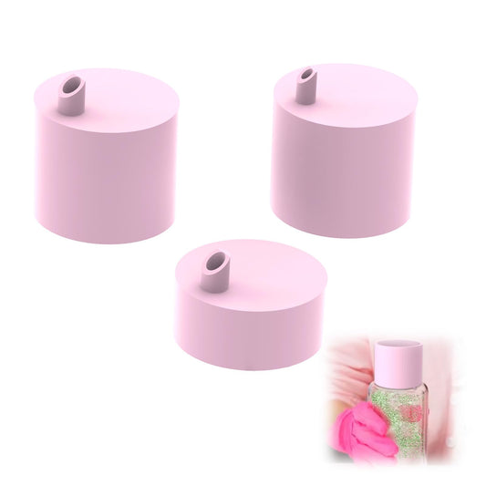 3 Pack Snow Globe Tumbler Funnels, Large & Small Glitter Funnel for DIY Snow Globe Tumblers, No-Mess(Pink)