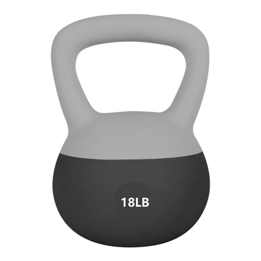Leikefitness Soft Kettlebells,Sand Filled Weights for Women and Men,Color Coded Anti Slip Soft Kettlebells,Home workout (BLACK, 18LB)