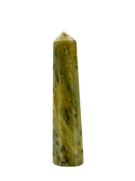 3 Inch Green Kyanite Gemstones Obelisk Tower Jumbo Facet Aura Rock Crystal Natural Polished Earth Wand Spirit