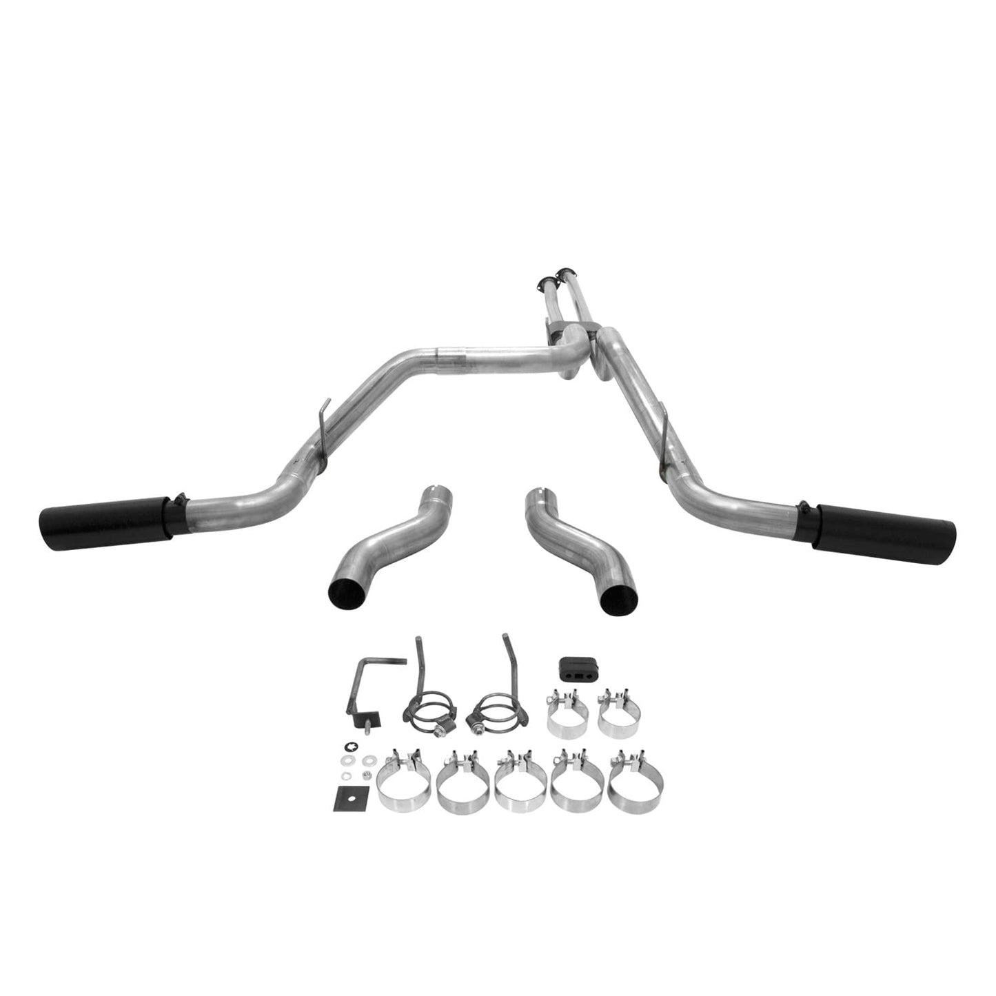 Flowmaster 817692 Outlaw Cat-Back Exhaust Kit 3 Inch Stainless Steel Dual 4 Inch Black Stainless Tips Compatible with 2009-2021 Toyota Tundra 4.6L 4.7L 5.7L exc Reg Cab Short Bed Double Cab Long Bed