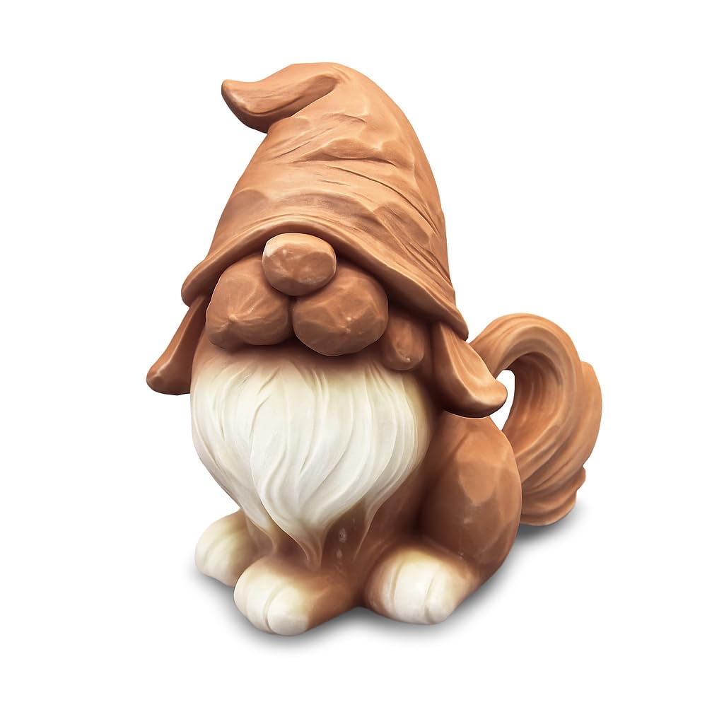 CigaMaTe Dog Gnome Figurine for Coffee Bar Decor, Rustic Coffee Table Decorations, Gnome Gifts for Women, Farmhouse Kitchen Shelf Decor, Tiered Tray Collectible Ornament