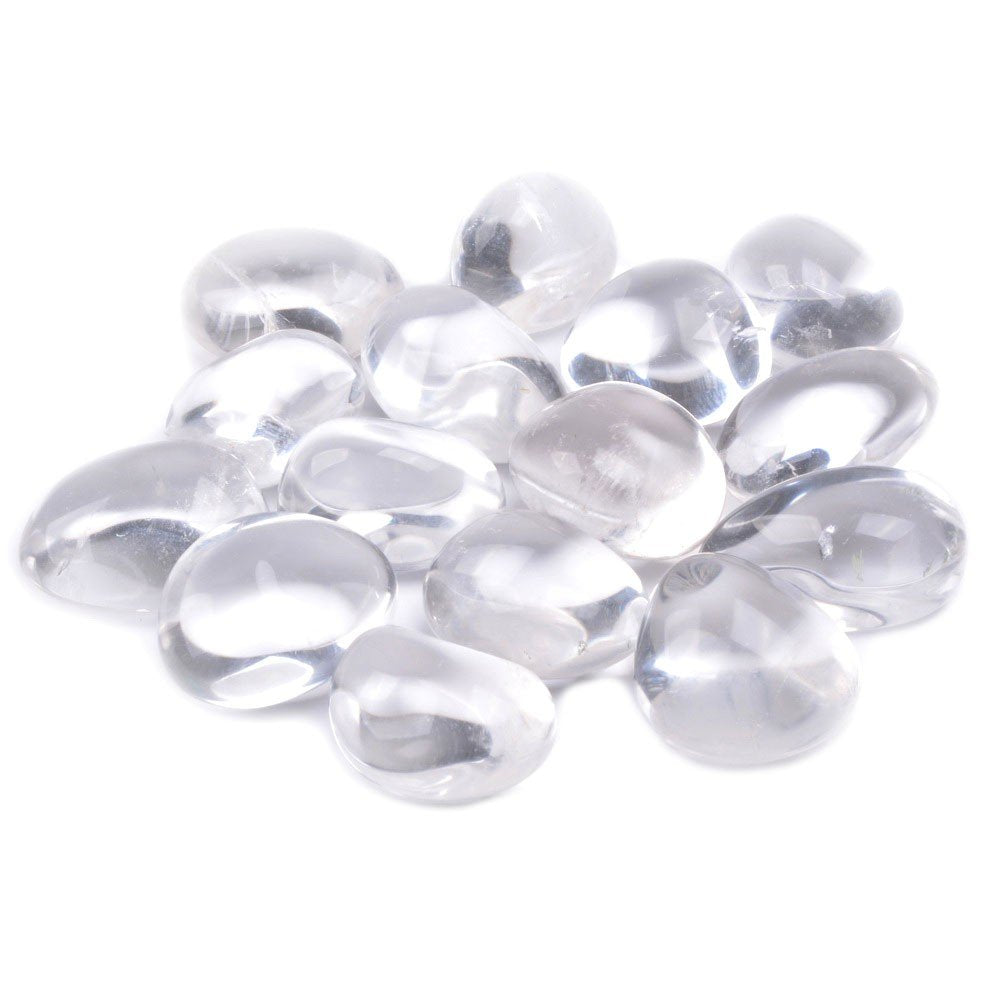 100 Grams Clear Quartz Tumbled Polished Natural Crystal Healing Pocket Stones Rock Collection