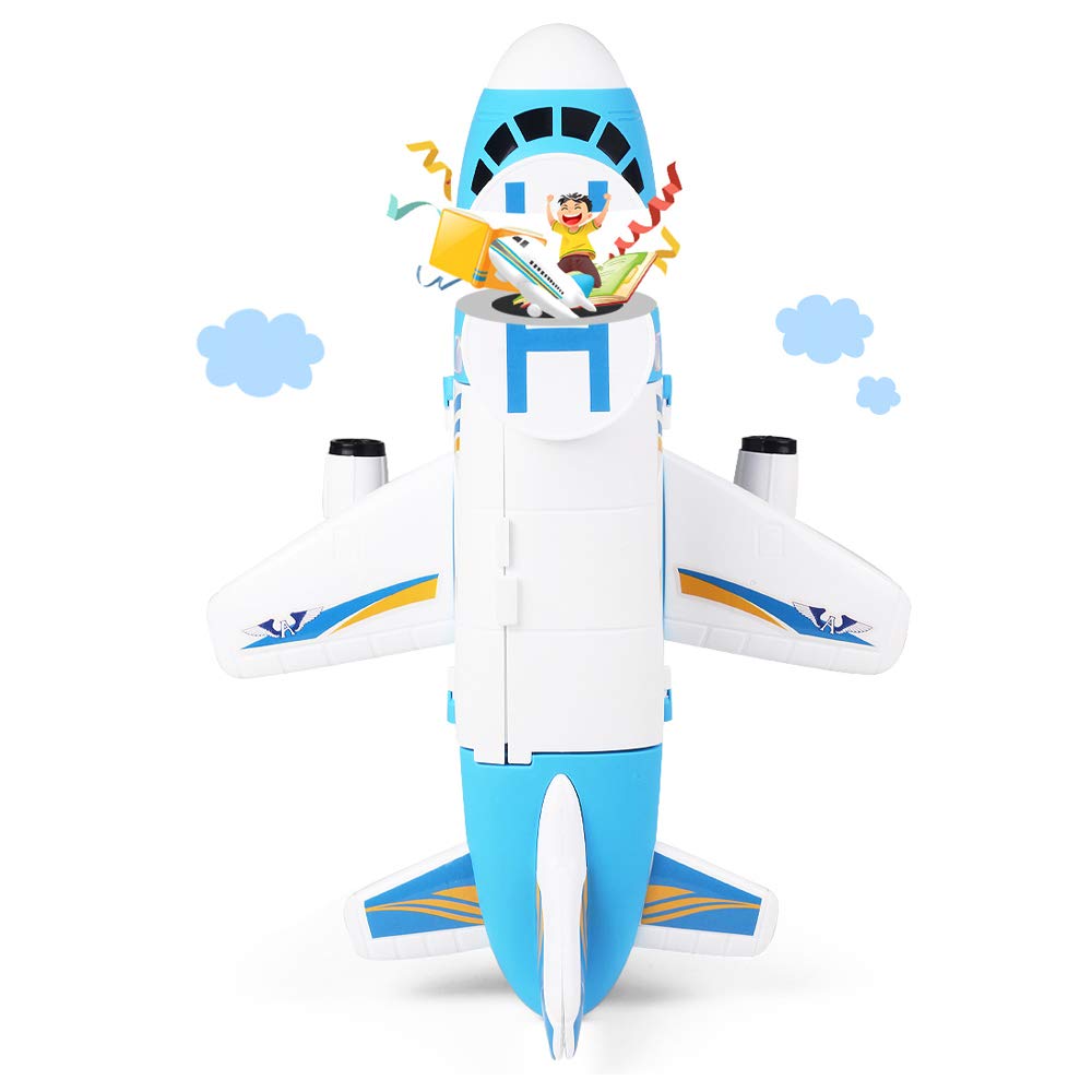 Tuko Transport Cargo Airplane Car Toy Play Set for 3+ Years Old Boys and Girls