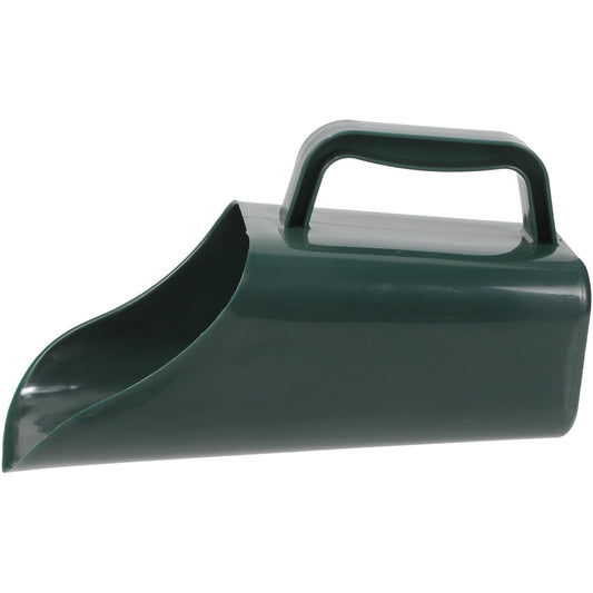 Housoutil Multifunctional Garden Soil Scoop Shovel for Bonsai and Potted Plants, Military Green Large Plastic Soil Shovel with Sifting Function for Planting and Potting Tasks