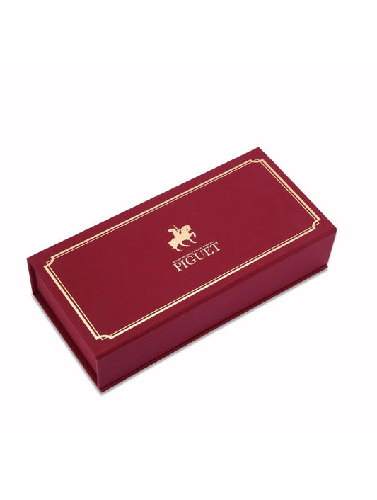 Piguet Genève – Luxury and Ergonomic Rollerball Signature Pen – Sigma V Signature – Blue Ink – Gift Boxed with Universal Refill (Deluxe)
