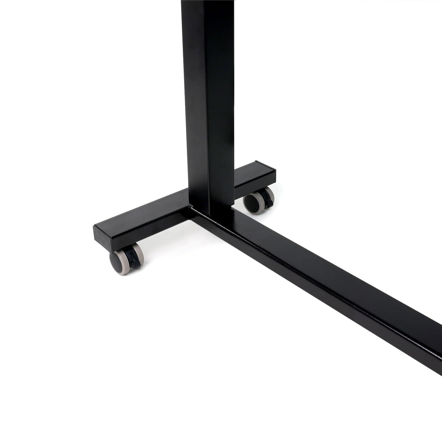 Vaunn Medical Electric Overbed Table Bedside Height Adjustable Table with Wheels (Electric-Powered, Hospital and Home Use)