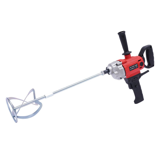 Mud Mixer Set with 2 Mixing Paddles 2400W, 1200RPM Mortar Mixer, Corded Electric Drill Mixer, Cement Mixer Tool Machine for Paint, Mud, Plaster, Concrete