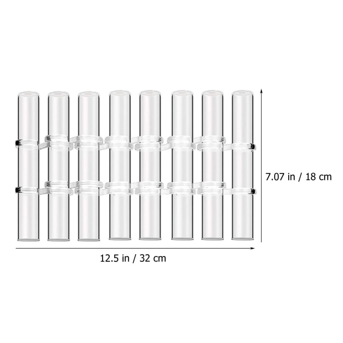 BESPORTBLE Test Tube Glass Vases for Flowers 8pcs Large Hydroponic Plant Terrariums with Brush Home Décor Propagation Station for Living Room Desk