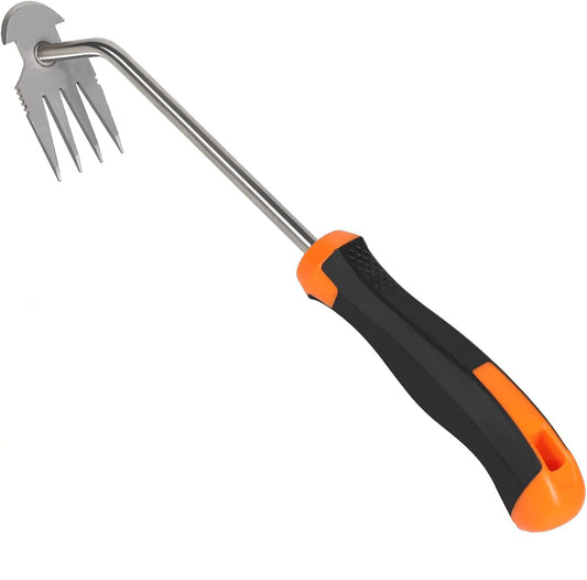 Carrie Rowe Weed Remover Tool,Garden Weed Tool, Portable Garden Weeding Tool for Vegetable Gardening Backyard Farm Planting & Weeding (Rubber Handle)