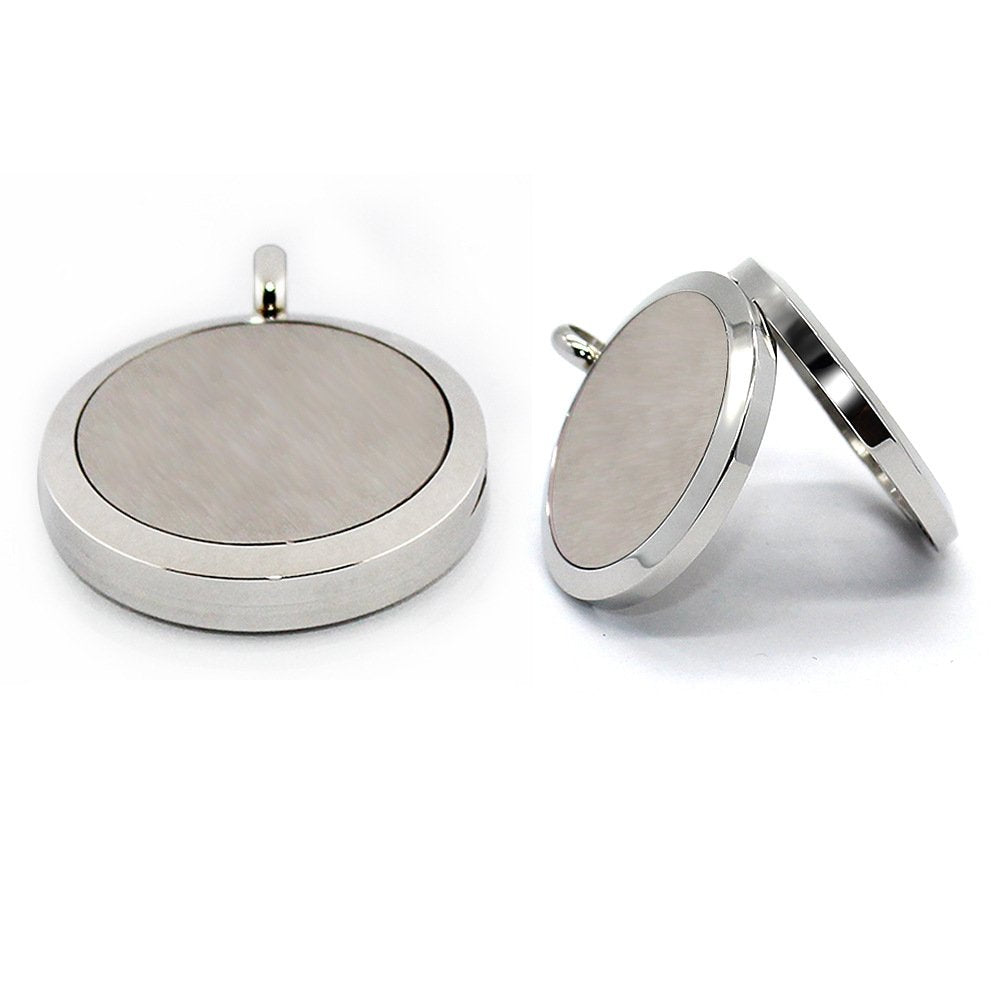 Aromatherapy Essential Oil Diffuser Necklace 316L Stainless Steel Locket Pendant with 24 Inch Chain (Butterfly)