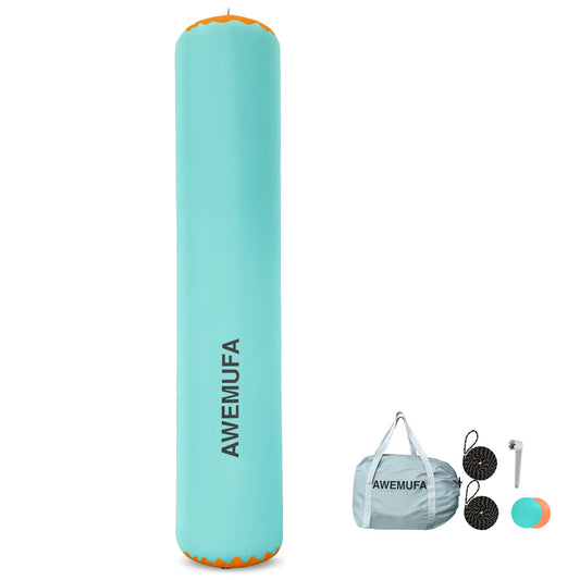 AWEMUFA 10ft Inflatable Boat Fender for Docking Heavy Duty, Large Boat Bumper for Docking, Inflatable Boat Dock Bumper Inflatable Fender for Pontoon Boat, Fishing Boat, Small Yacht(NO Pump)