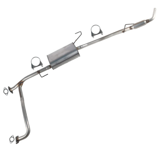 SleYuYir Exhaust Resonator Muffler Tail Pipe Exhaust Kit Compatible with Nissan Frontier 4.0L 2005-2019 Stainless Steel | Northeastern Exhaust | Free Gaskets and Clamps Included | Direct-Fit