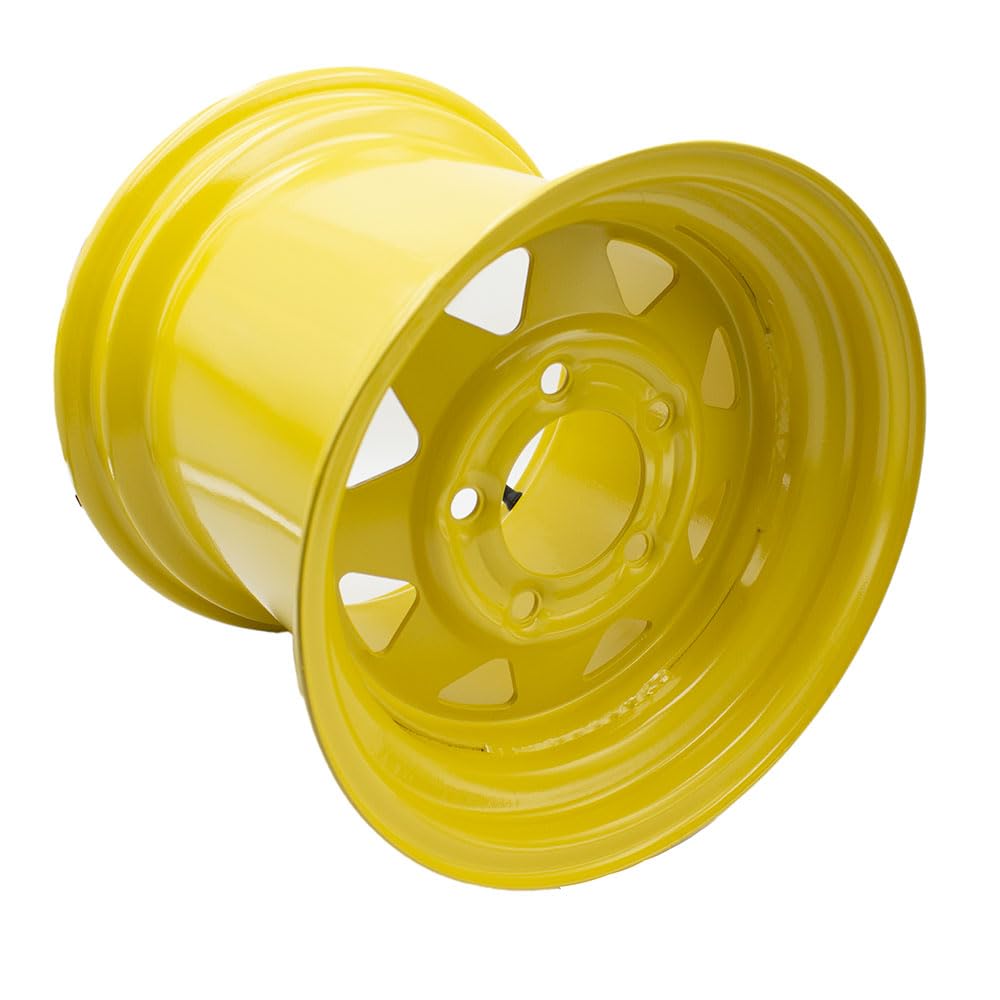 Lawn Mower Rim 12x10.5 WHEEL RIM 5/4.5 for Zero Turn Riding Garden Lawn Mower Compact Tractors Heavy Equipment 12 x 10.5 Rim 5 Lugs Bolt Circle 4.5 inch,backspace 3.5 inch,for John Deere