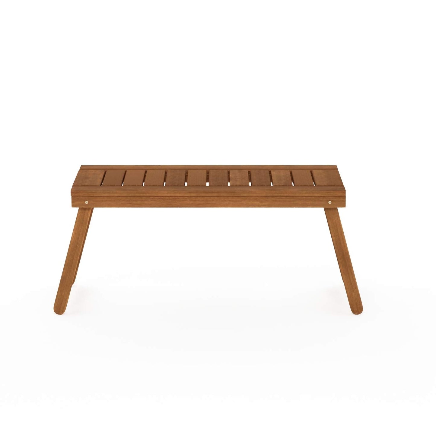 Furinno DALAM Patio Table, Folding Outdoor Side Table with Slatted Tabletop, Coffee Table, for Indoor, Balcony, Patio, Garden, Porch, Natural