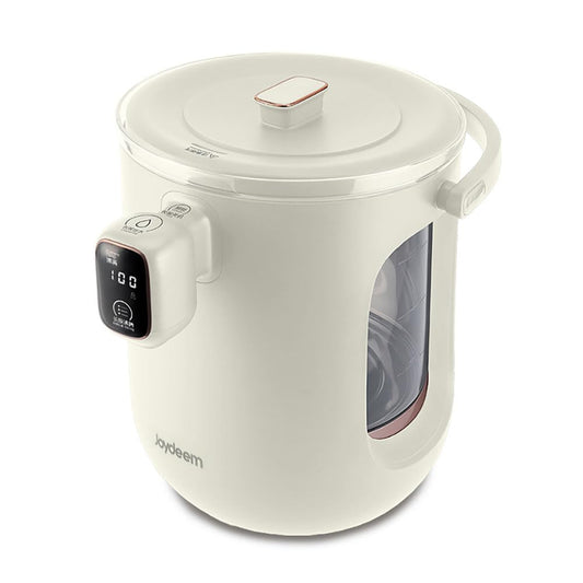 Joydeem Hot Water Dispenser, Glass Water Boiler and Warmer, 5 Keep Warm Temperature Settings, Support ℉ & ℃, 3L/101Oz/12 Cups, JD-DSP203, White