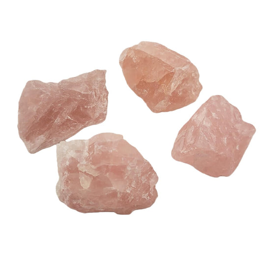 3-5Pcs Rose Quartz Natural Raw Crystals 1''-2'' Rough Stones Rocks for Tumbling Polishing Cabbing Gemstones Crystals and Healing Stones for Wicca Reiki,Fountian Rocks for Decorations (Rose Quartz)