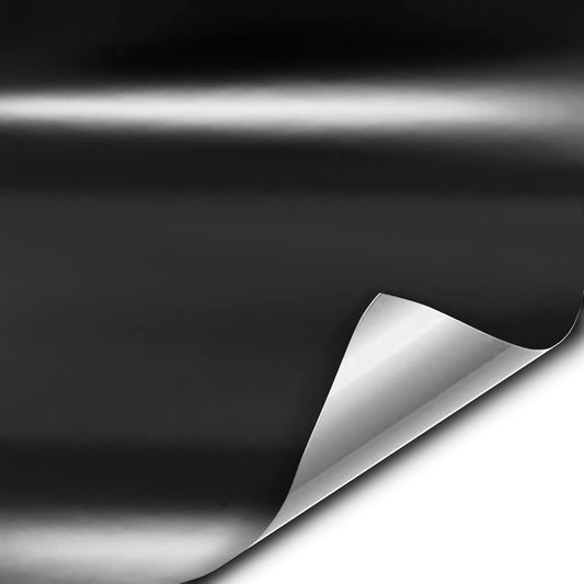 VViViD+ Satin Black Premium Adhesive Vinyl Wrap Film (50ft x 5ft)