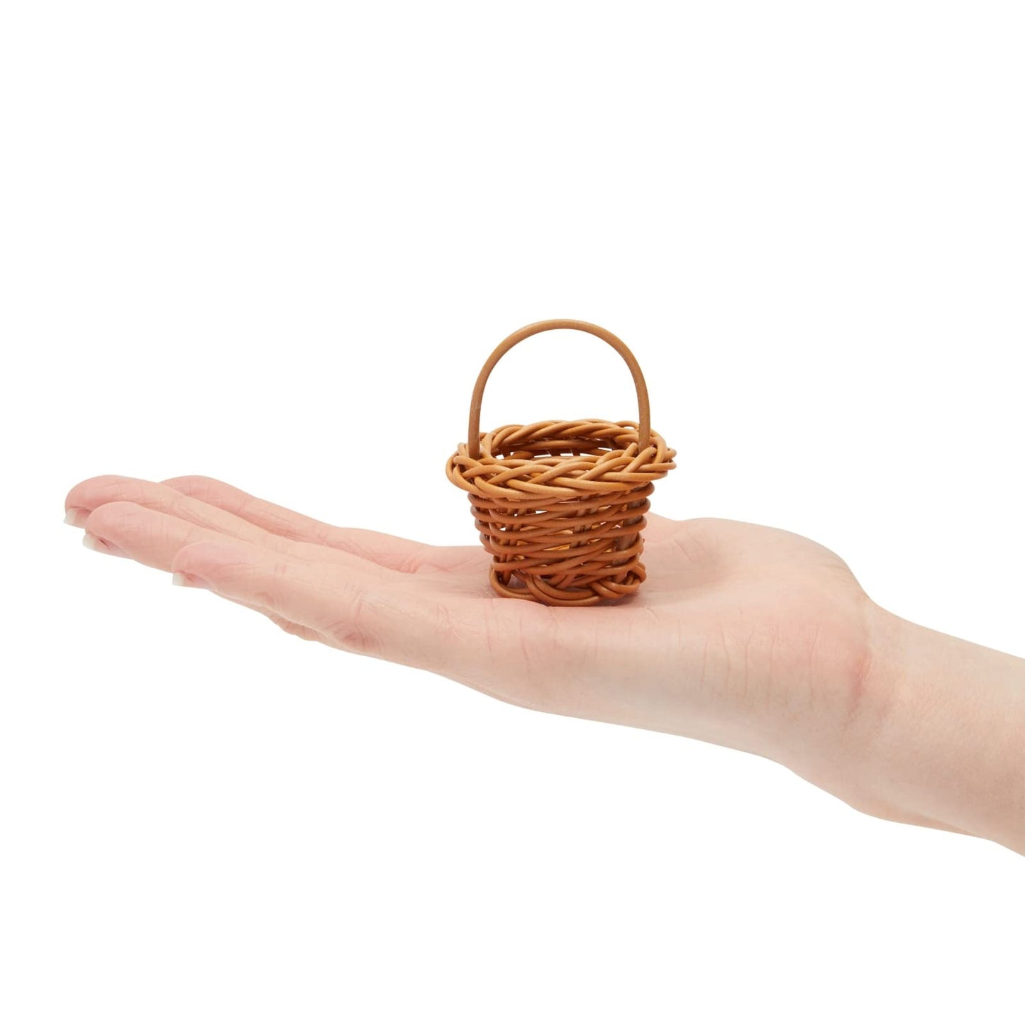 Juvale Mini Baskets Picnic Style with Handles - 1.75 x 1.75 x 2.7 in, Brown, Pack of 24, Traditional Style - Tiny Baskets for Craft, Birthday Party Favor & Baby Shower Favor