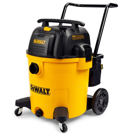 DEWALT DXV16PA 16 Gallon Poly Wet/Dry Vac/Acc, 6.5HP Shop Vacuum Wet/Dry for Jobsite/Workshop, Yellow