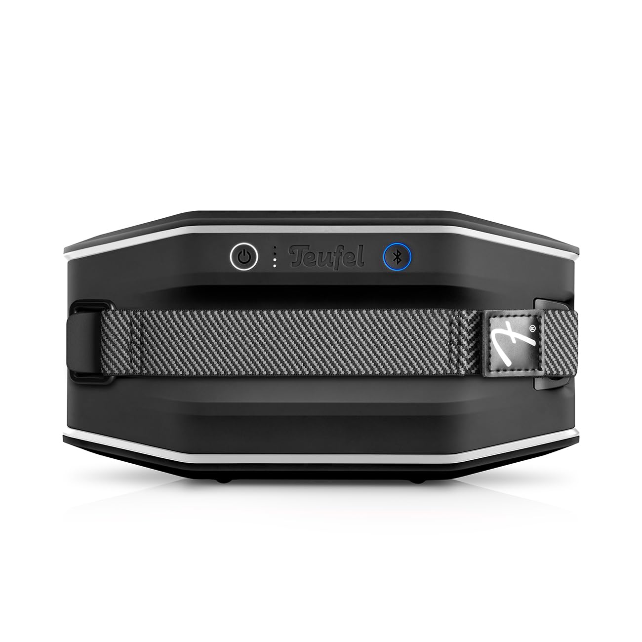 Fender x Teufel ROCKSTER GO 2 Portable Bluetooth Speaker – Powerful Sound, Rugged, Waterproof, 28 Hour Battery, Carrying Strap for Outdoors and Travel
