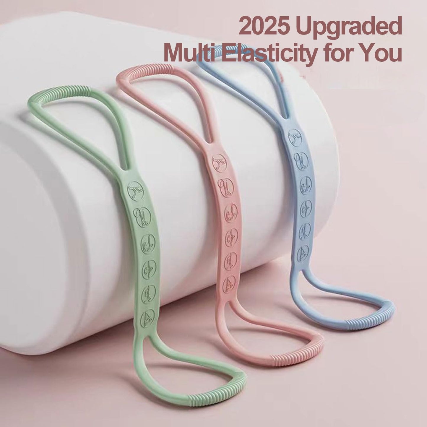 2025 Upgraded Figure 8 Resistance Band, 35lb Exercise Band for Kids Adult and Elderly, Stretch Fitness Band Workout Ropes for Arm Back Shoulder Yoga Pilates Physical Therapy(Sold in Single not in Set)