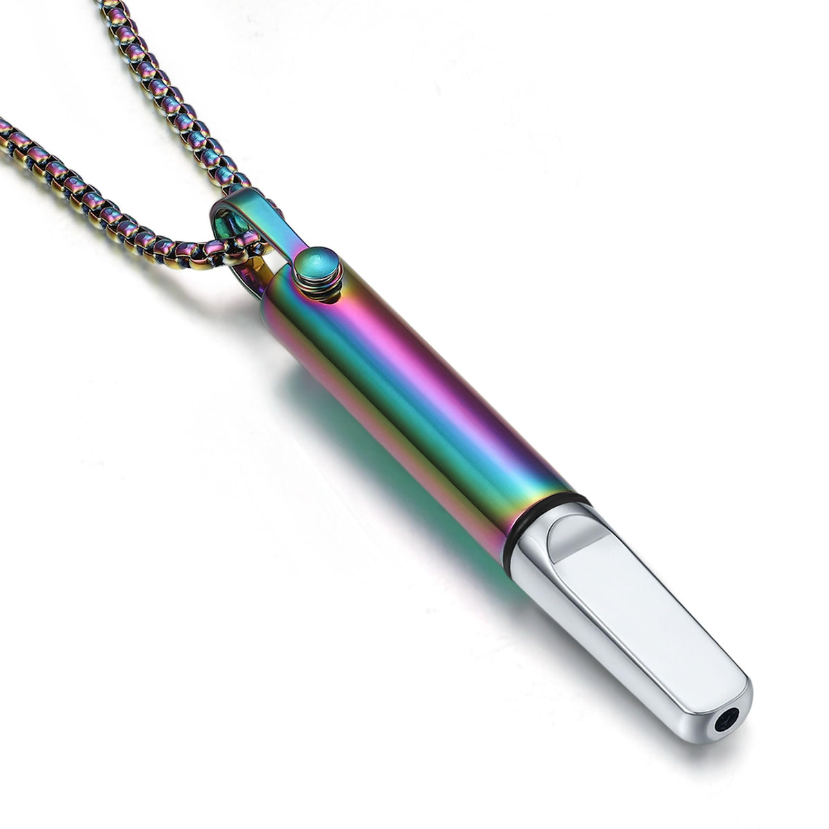 Exqele Breathing Necklace for Mindful Breathe Habit Aid and Anxiety Relief Breathlink Quit Smoking Smokeless Inhalers for Adult (Colorful)