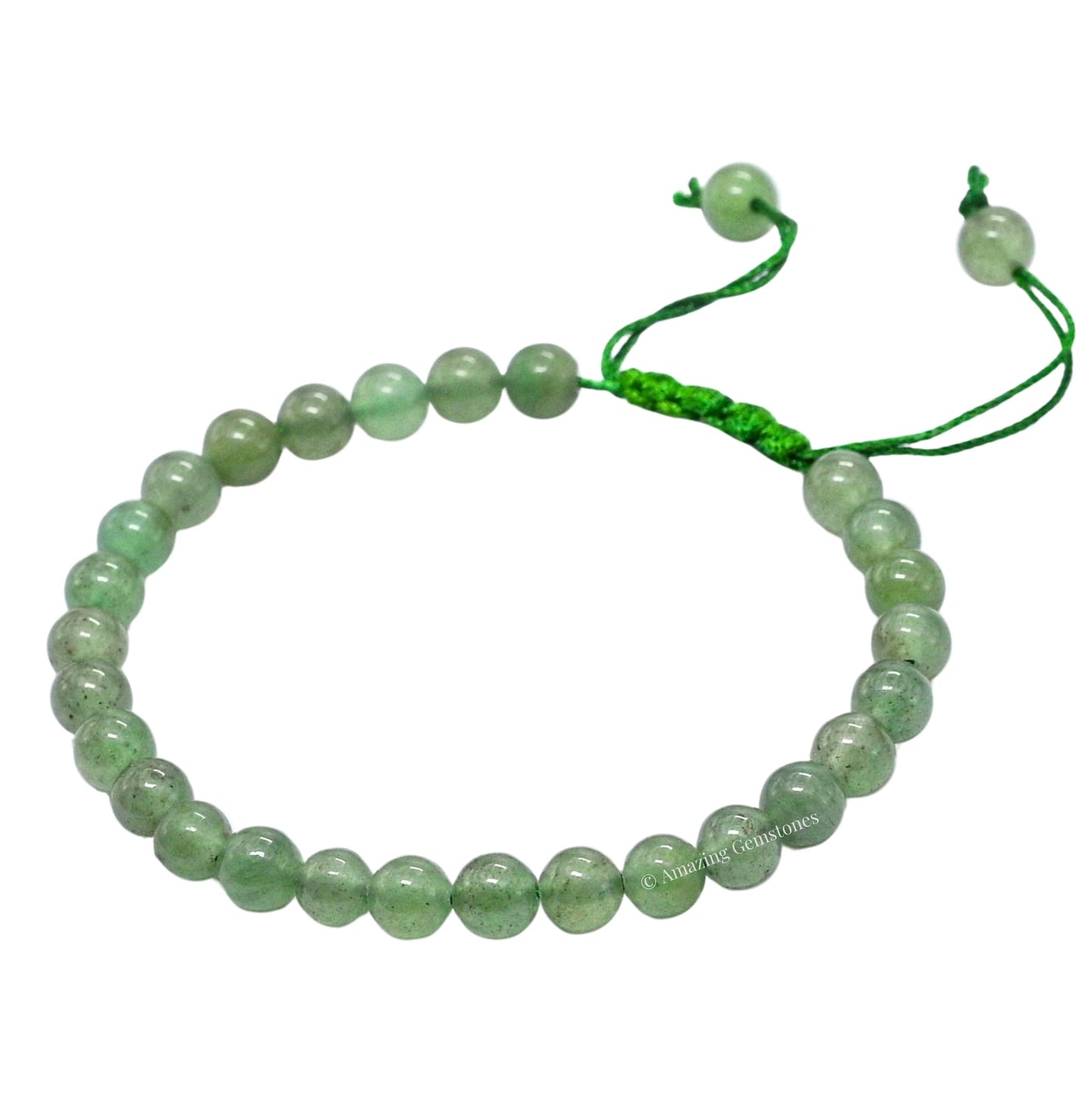 Amazing Gemstone Green Aventurine Bracelet, Gifts For Men & Women - Protection Healing Crystal Bracelet - 6mm Gemstone Beaded Adjustable Bracelet, Pulseras Para Hombres Mujer Stocking Stuffers