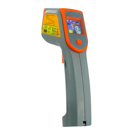 Metris Instruments Digital Infrared Thermometer Gun Laser Temperature Gauge for Cooking, Grill, Pizza Oven, HVAC Tools, 8-Point, 76o to 932o F [-60o to 500o C] 12:1 D:S Ratio, Model TN418L1